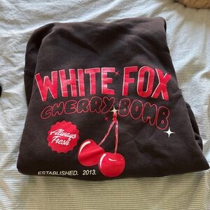 White Fox Cherry Bomb Graphic Hoodie